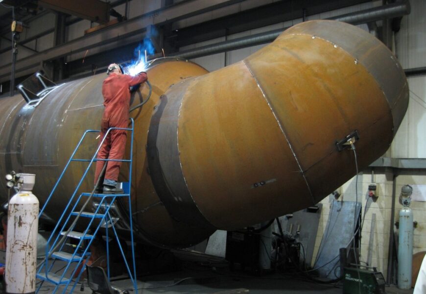 industrial silencers at methanol plant in Trinidad